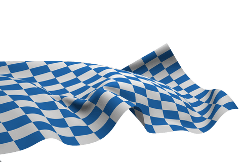 blue white checkered flag waving on transparent white background - Download Free Stock Videos Pikwizard.com