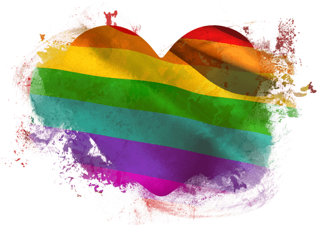 vibrant transparent heart shaped rainbow flag artwork - Download Free Stock Videos Pikwizard.com
