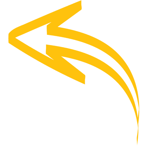 yellow curved arrow on transparent background icon shape - Download Free Stock Videos Pikwizard.com