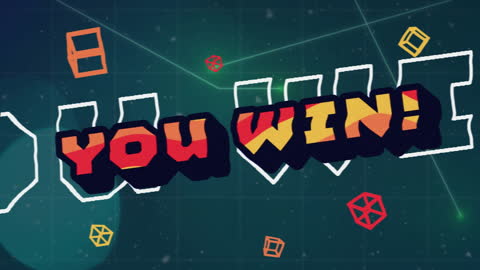 Dynamic Technology Highlight with Retro Gaming Victory Theme