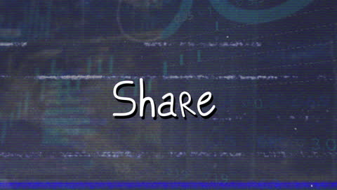 Digital Glitch Text with Financial Data Concept