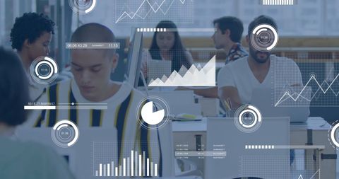 Data Analytics and Collaboration in a Modern Office Environment - Download Free Stock Images Pikwizard.com