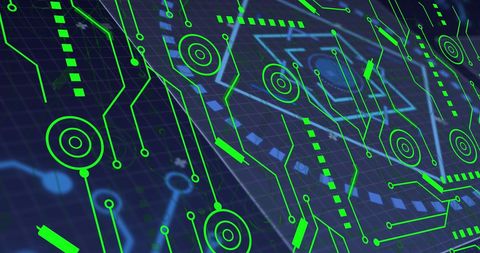 Digital Circuit Overlay with Scope Analysis Elements - Download Free Stock Images Pikwizard.com