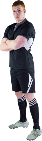 serious rugby player sporting arms crossed pose transparent background - Download Free Stock Videos Pikwizard.com
