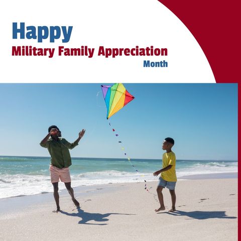 Father and son bond with colorful kite on beach