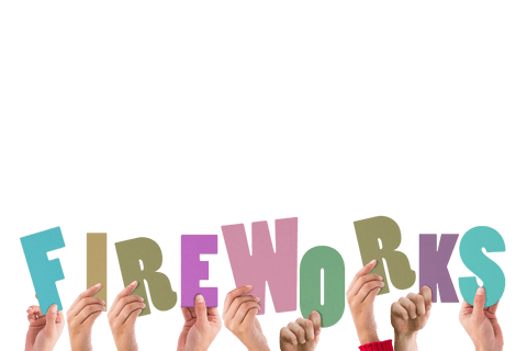 transparent background hands holding fireworks letters - Download Free Stock Videos Pikwizard.com