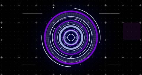 Futuristic Digital Interface with Glowing Concentric Circles - Download Free Stock Images Pikwizard.com