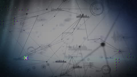 Digital Connections and Network Visualization with Abstract Data Points