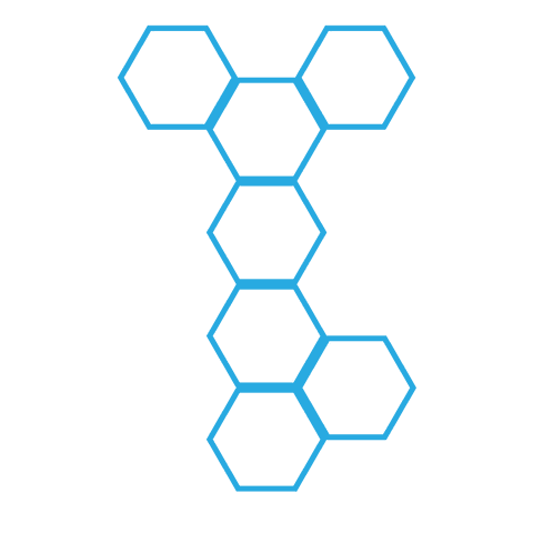 abstract blue hexagons pattern on transparent background - Download Free Stock Videos Pikwizard.com