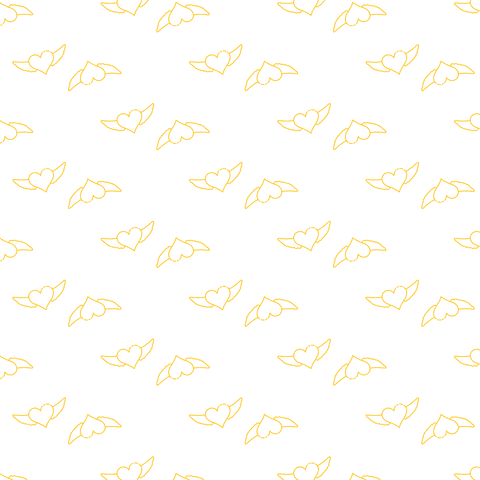 Yellow Heart with Wings Seamless Pattern on Transparent Background - Download Free Stock Videos Pikwizard.com