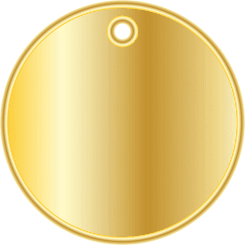 shiny gold tag with copy space on transparent background - Download Free Stock Videos Pikwizard.com