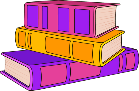 Colorful Cartoon Stack of Books on Transparent Background - Download Free Stock Videos Pikwizard.com