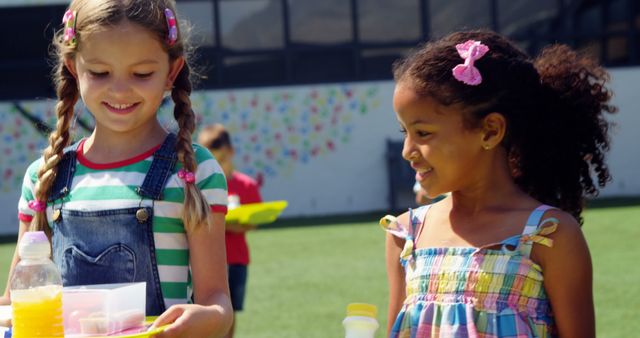 Diverse Kids Enjoying Outdoor Summer Picnic - Download Free Stock Images Pikwizard.com