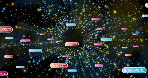 Dynamic data network with radial connections analysis