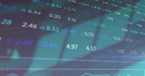 Abstract Digital Display of Stock Market Trends and Data - Download Free Stock Images Pikwizard.com