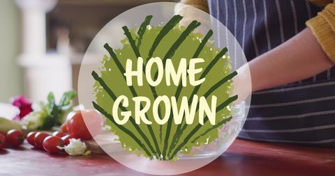 Fresh Homegrown Vegetables Harvest and Preparation in Rustic Kitchen