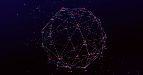 Digital Representation of Global Network Connections - Download Free Stock Images Pikwizard.com