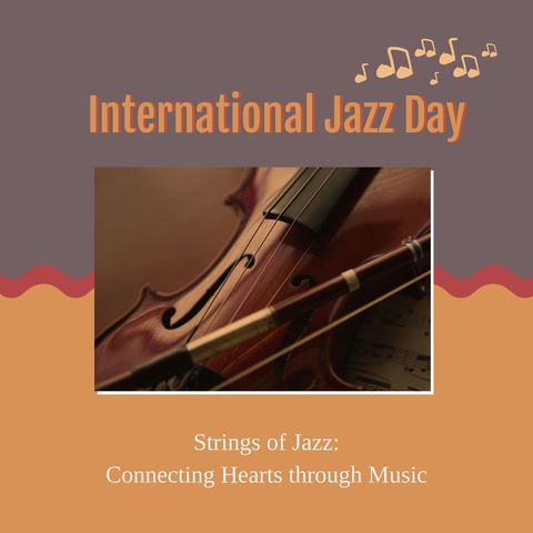 international jazz day celebration featuring violin - Download Free Stock Templates Pikwizard.com