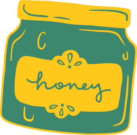 transparent minimalist honey jar in vibrant two-tone design - Download Free Stock Videos Pikwizard.com