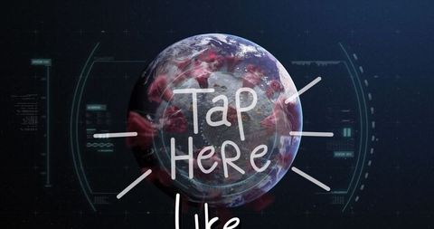 Global Data Interaction for Viral Research Concept