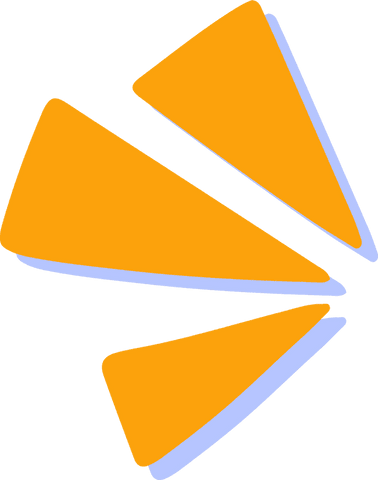 abstract orange wedges with purple shadows on transparent background - Download Free Stock Videos Pikwizard.com