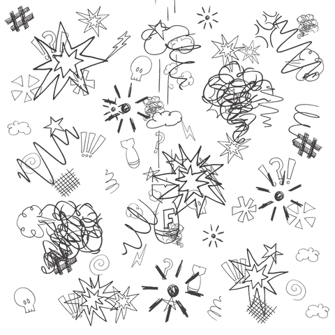 abstract doodle art black illustrations on transparent background - Download Free Stock Videos Pikwizard.com