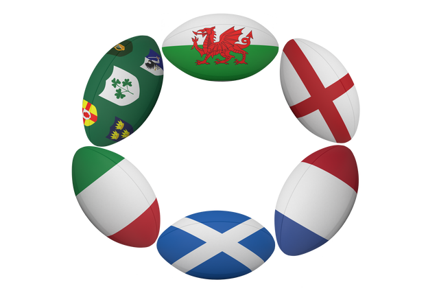 Transparent Rugby Balls with National Flags on Isolated Background - Download Free Stock Videos Pikwizard.com