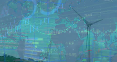 Global Ecology Data Analysis with Wind Turbine Overlay