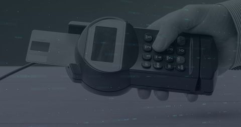 Digital Financial Data Processing with Payment Terminal Overlay