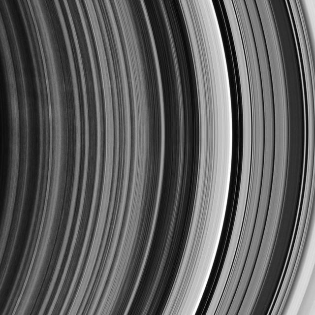 Close-up View of Saturn's Rings Showing Cassini Division - Download Free Stock Images Pikwizard.com