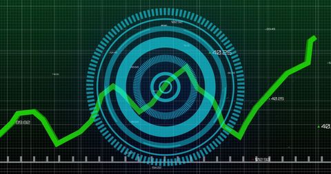 Digital Financial Data Analysis with Growth Chart - Download Free Stock Images Pikwizard.com