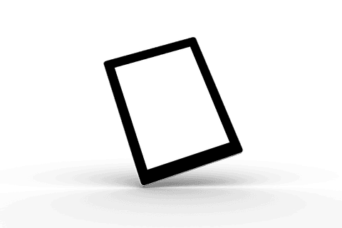 Transparent Digital Tablet Isolated on White Background - Download Free Stock Videos Pikwizard.com