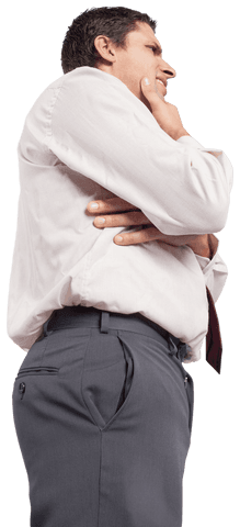thoughtful businessman transparent profile on white background - Download Free Stock Videos Pikwizard.com
