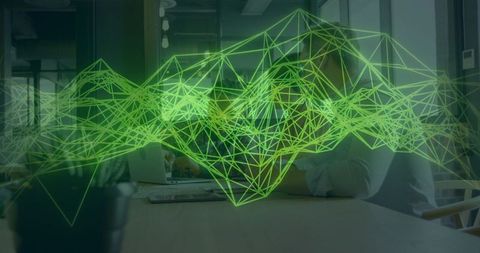 Innovative network visualization in modern office setting