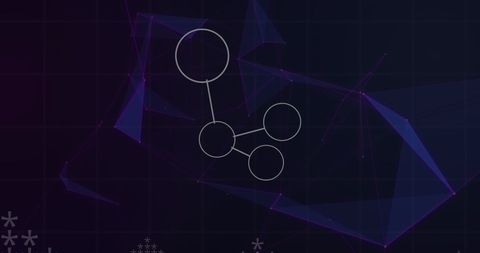 Digital Network in Abstract Data Visualization