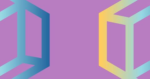Abstract Neon Shapes on Purple Background - Download Free Stock Images Pikwizard.com