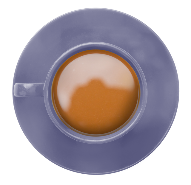 Transparent Blue Cup of Coffee Top View Mockup - Download Free Stock Videos Pikwizard.com