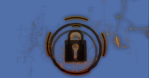 Digital Padlock Icon Symbolizing Cybersecurity and Data Protection - Download Free Stock Images Pikwizard.com