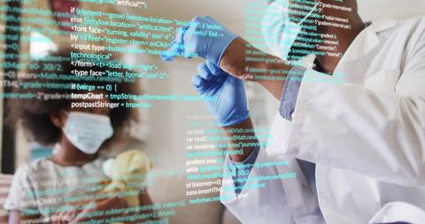 doctor analyzing virtual data, health technology innovation - Download Free Stock Images Pikwizard.com