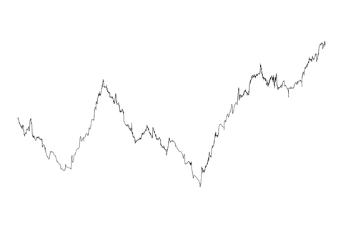 Black diagram vector on transparent background for finances