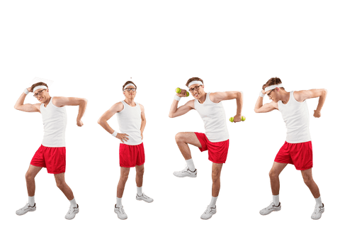 Energetic Man Exercising Solo Over Transparent Background - Download Free Stock Videos Pikwizard.com