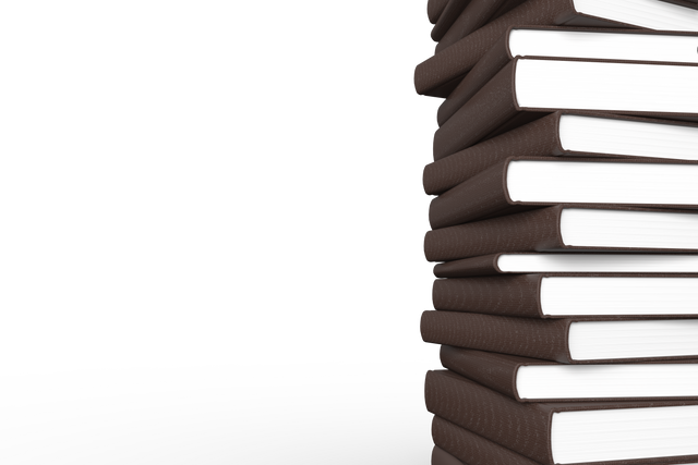 Digital Pile of Brown Books on Transparent Background with Copy Space - Download Free Stock Videos Pikwizard.com