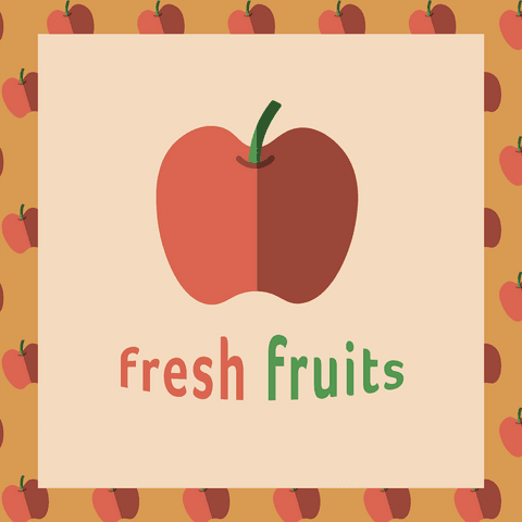 fresh fruits apple pattern on transparent background - Download Free Stock Videos Pikwizard.com