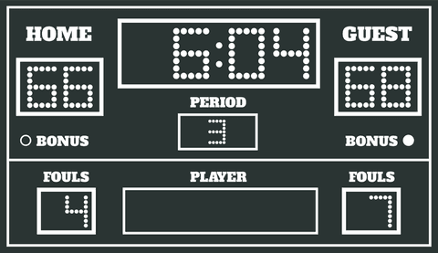 digital dot-matrix scoreboard with transparent backdrop - Download Free Stock Videos Pikwizard.com