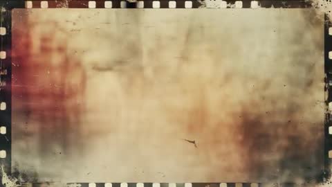 Grungy Vintage Film Frame with Textured Background