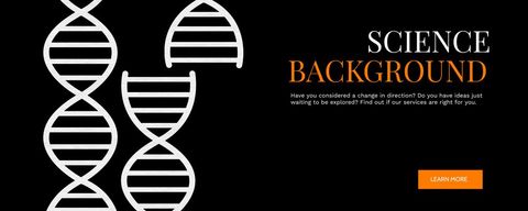 Stylized dna helix for bold science presentation backdrop