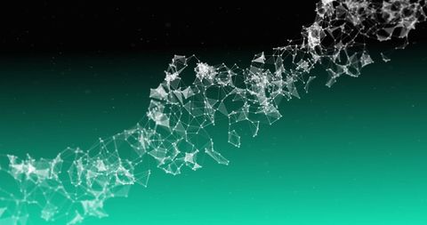 3D White DNA Strand on Green Background - Download Free Stock Images Pikwizard.com