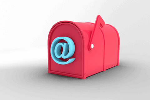 red mailbox with email symbol on transparent background - Download Free Stock Videos Pikwizard.com