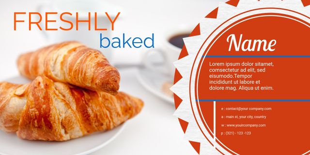 Appetizing Fresh Croissants Highlight Bakery Menu Interface - Download Free Stock Templates Pikwizard.com