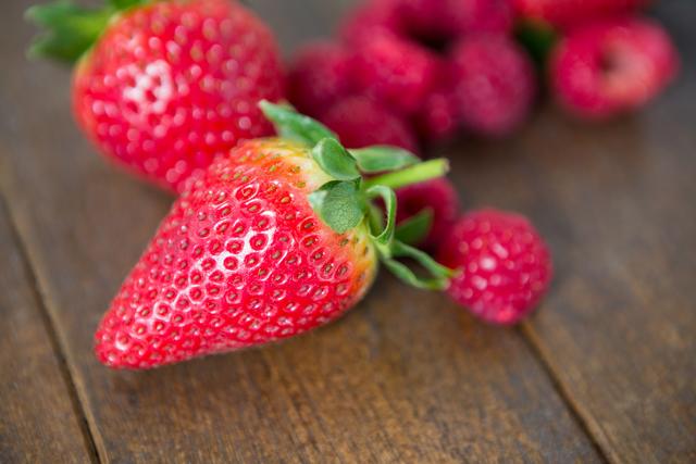 Close-up of fresh strawberry - Download Free Stock Photos Pikwizard.com
